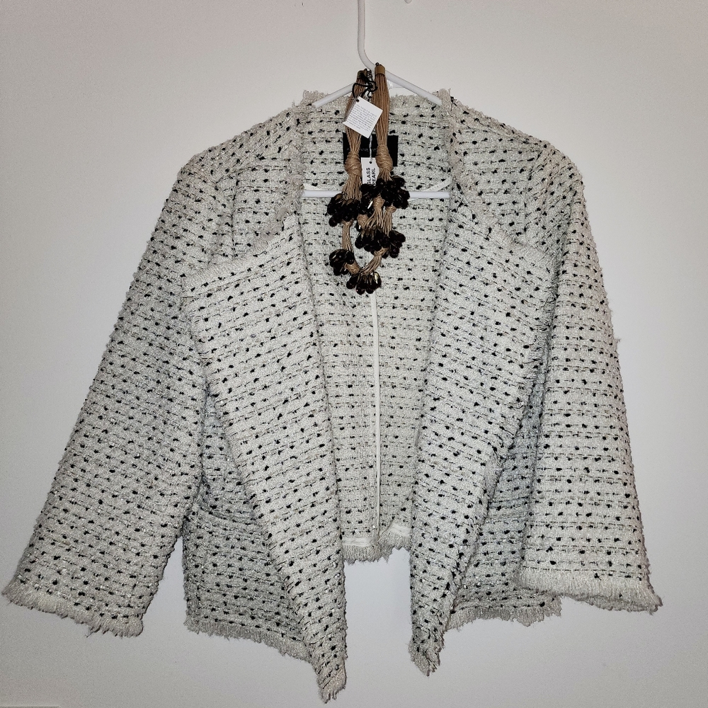 NWOT Fuzzy Tweed Blazer